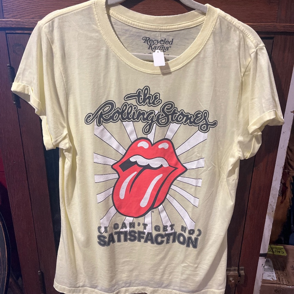 Rolling Stones Tee Shirt, yellow